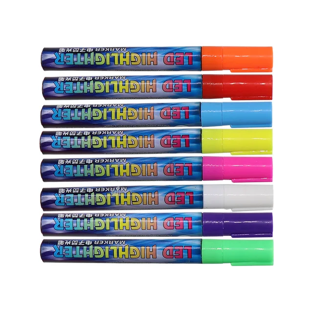 1Db Jelölő Toll Led Kiemelő Jelek 140 Mm*1,5 Mm 8 Színek Opcionális Ferde Nibrush Méhész Queen Méhek Szerszámai - Image 6