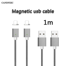 CANDYEIC USB Магнитный кабель для iPhone 11 Pro XR XS MAX X 8 7 SE 5 5S 6 6splus iPad, магнитное зарядное устройство для iPhone