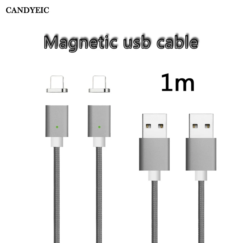 

CANDYEIC USB Magnetic Cable For iPhone 11 Pro XR XS MAX X 8 7 SE 5 5s 6 6sPlus iPad, Magnetic Charger For iPhone Cable