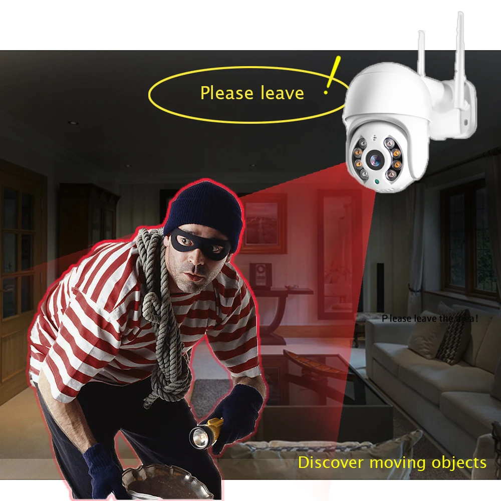 PTZ скоростная Мини купольная камера 1080P Беспроводная CCTV WIFI водонепроницаемая ip WiFi