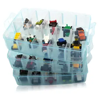 

Toy Brick Storage Box Building Block Jewellery Diamond Storage Organizer Housekeeping Plastic Transparent Sorting Container