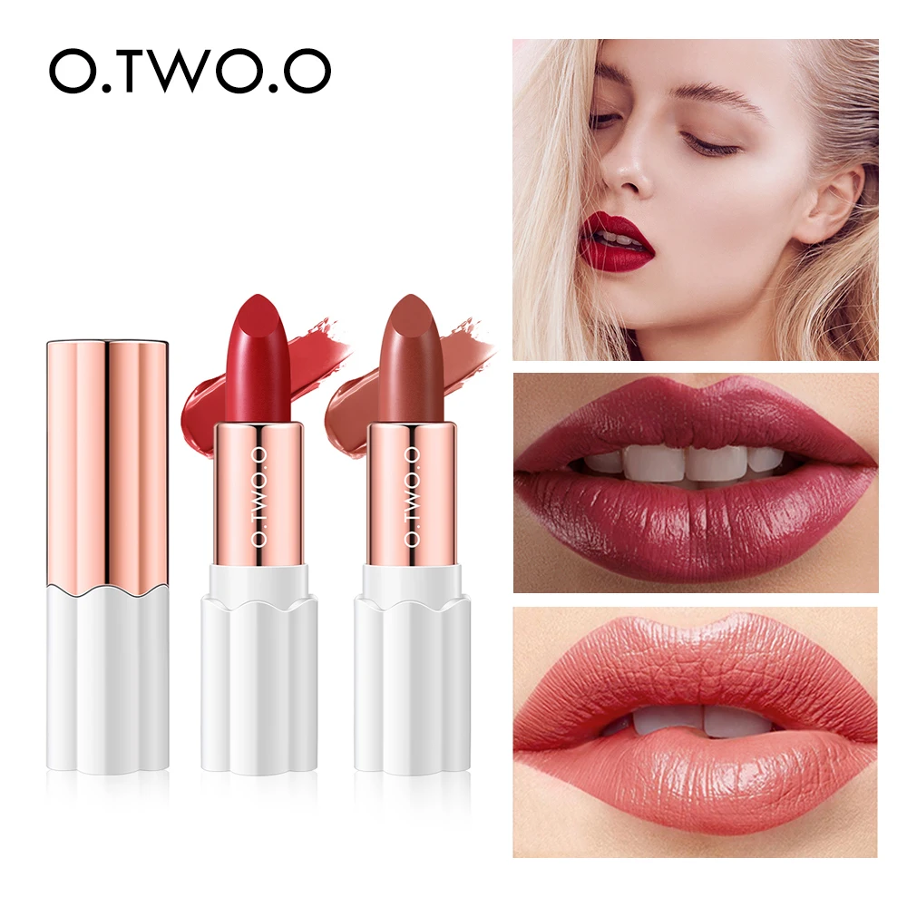 12 Colors Nourishing Smooth Velvet Lipstick Waterproof Matte Lip Stick Sexy Red Lip Makeup Beauty Fashion Lip Balm Cosmetic