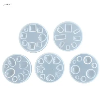 

DIY Crystal Epoxy Mold Jewelry Crafts Making Gem Patch Pendant Silicone Molds