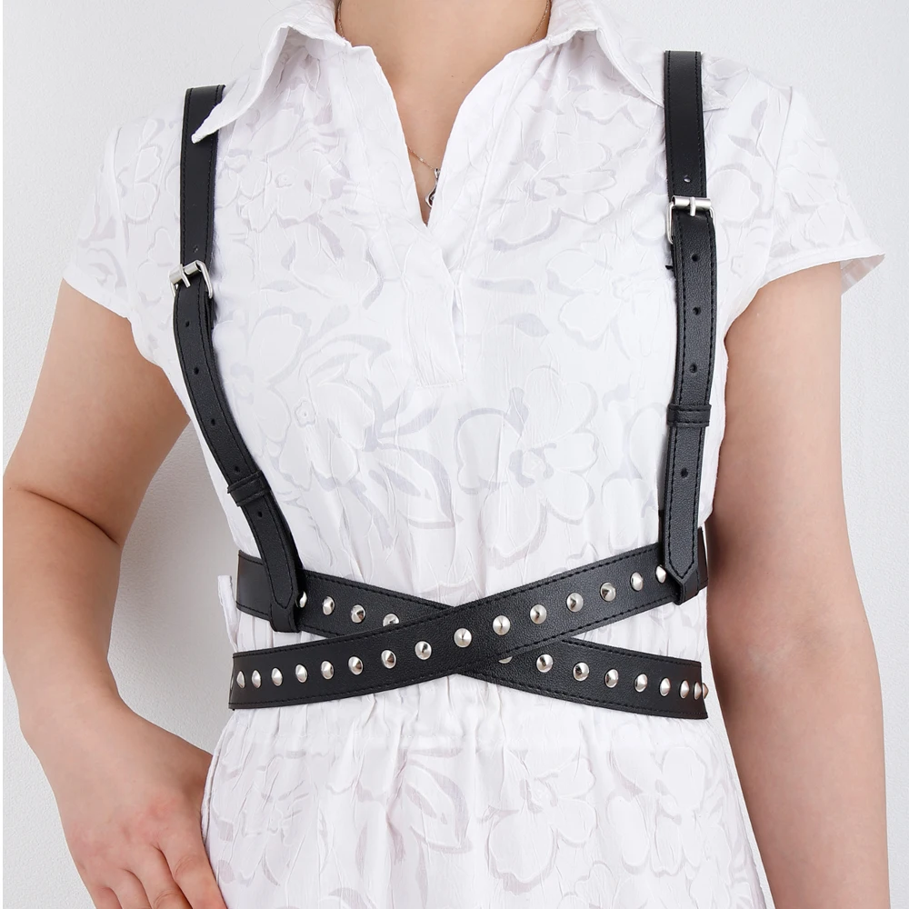 Harness For Female Women's Luxury Belt Handmade Leather Harness Belt