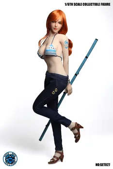 

1/6 Scale COSPLAY SET027 Navigator ONE PIECE Nami Head & Cothing Set for 12 Inches TBLeague Action Figure Body Accessory