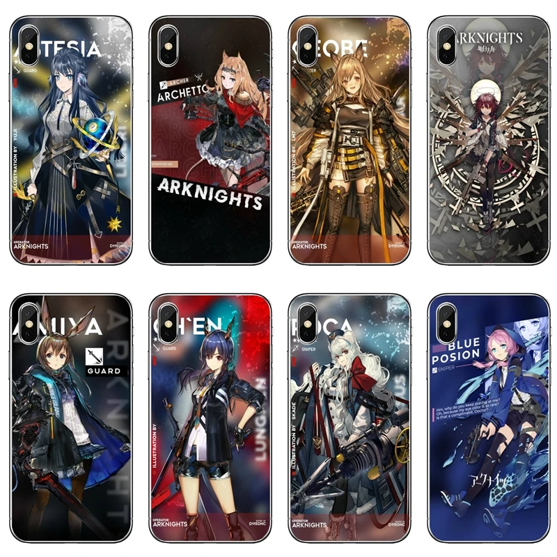 anime game Arknights Accessories Phone Case For Huawei P20 P30 P40 Pro P10 P9 Lite Y5 Y6 Y7 Y9 P Smart Plus 2018 2019 | Мобильные