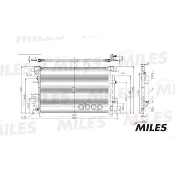 

Condenser Mitsubishi Lancer / Outlander 1.5-2.4/2.2d 07-miles item No. accb007