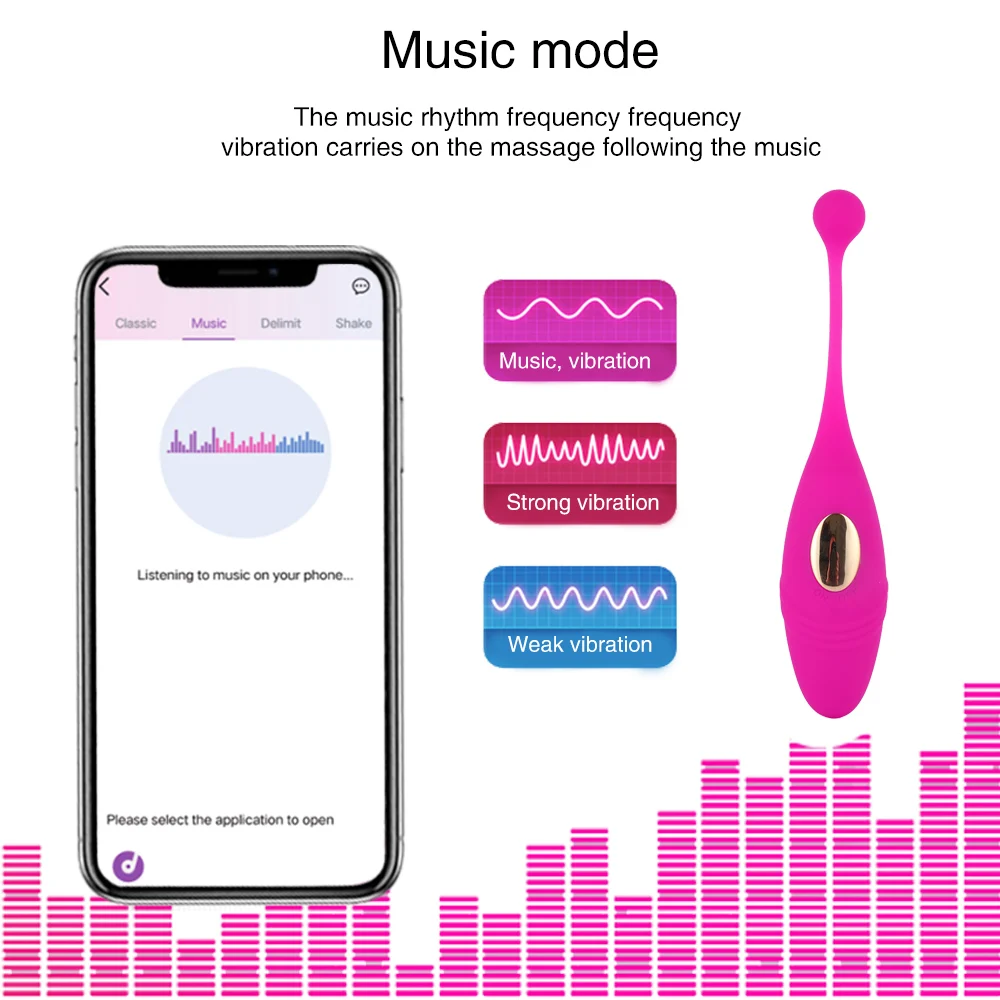 Mutandine senza fili APP Mutandine con vibratore telecomandato Uovo vibrante Indossabile con vibratore a vibratore G Spot Clitoride_voghion.com