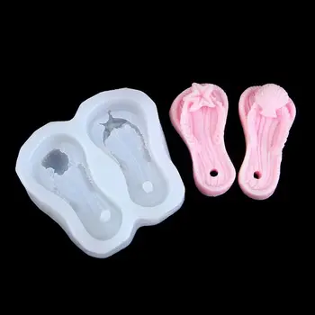 

Cute Mini Size Sports Shoes Slippers Pendant Silicone Mold Resin Jewelry Making