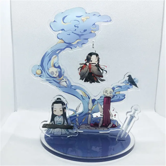 Зеленый Grandmaster of Demonic Cultivation Wei wuxian Lan Wangji BL Mo Dao Zu Shi сцена фигурка на акриловой подставке брелок рождественские подарки - Цвет: Зеленый