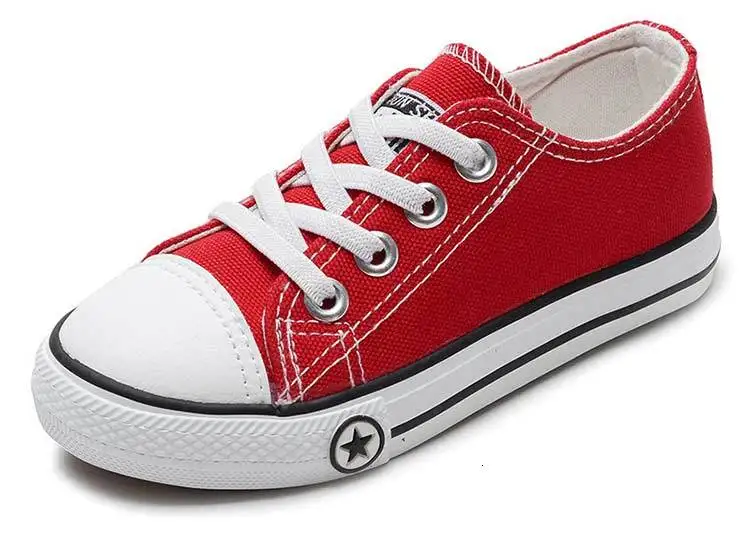 Children tennis kids shoes 2019 solid breathable canvas girls  boys shoes kids sneakers high quality athletic shoes tmallfs (16)