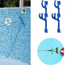 Hook Pool-Hanger-Hook Cleaning-Appliance Plastic 2pc Rod Telescopic-Rod Storage Placement