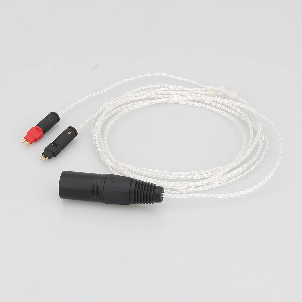 8Cores OCC Silver Plated Headphone Upgraded Cable BALANCED XLR Cable for HD650 HD600 HD660s HD6XX UP OCC Silver Plated