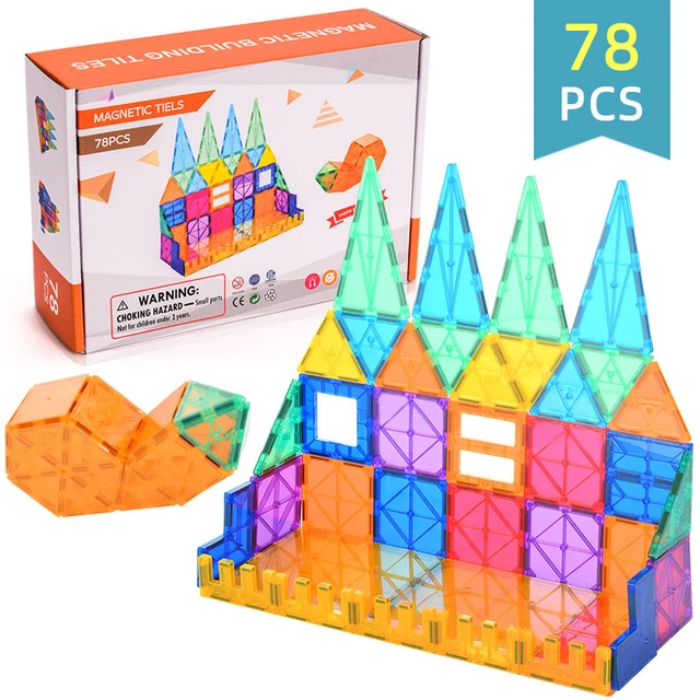 Lfayer 3d 48/78Pcs Magnetische Blokken Bouwtegels Magnetische Bouwstenen  Sets Educatief Speelgoed Voor Kinderen Cadeau - AliExpress