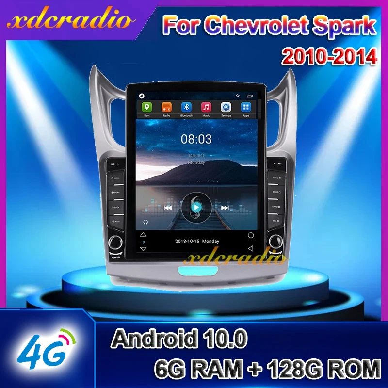 Xdcradio 10.4&quot Tesla Style Vertical Screen Android 10.0 For Chevrolet Spark Car Radio Automotivo Multimedia Auto GPS Navigation |