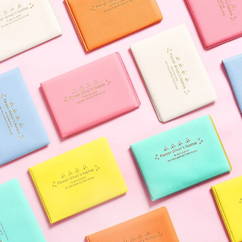 

0406 South Korea Cute Identity Card Cover "Driving Licence Case jia zhao jia Wallet Ultra-Thin Macarons jia zhao ben Documents