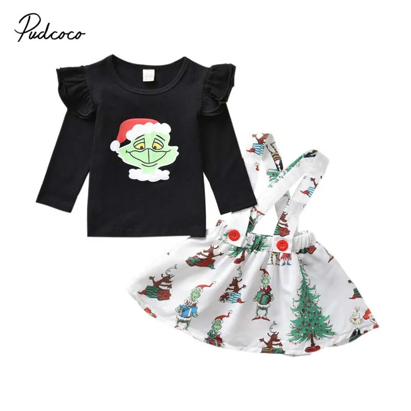 Коллекция 2019 года брендовая Рождественская одежда для маленьких девочек