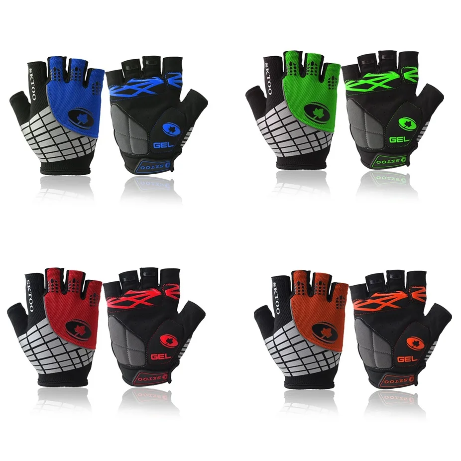

Cycling Bicycle Gloves Half Finger Reflective Gloves Shockproof GEL Pad Breathable MTB Road Bike Gloves Summer Sports Equipment