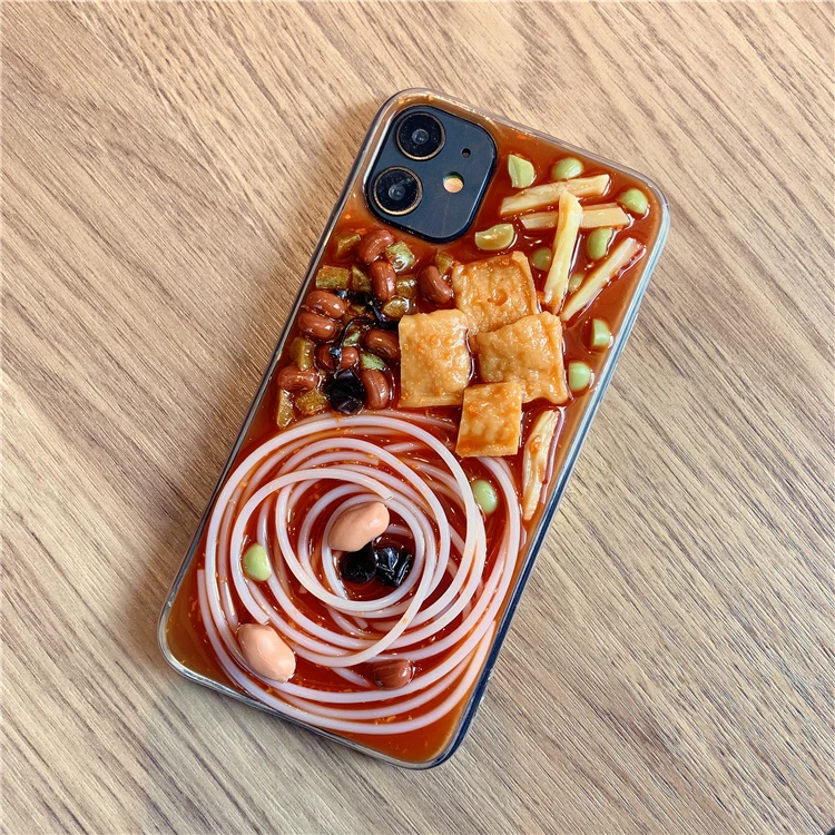 Силиконовый чехол для iphone12 с рисунком речной морды рисовой лапши | Мобильные