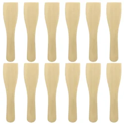 Spatules antiadhésives en bambou, 1 ensemble de 20 pièces, pelles en bois (couleur de la bûche) 