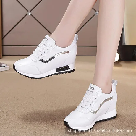 

Elevator WOMEN'S Shoes 2019 New Style Casual Shoes Korean-style Lace-up Single Shoes Comfortable Versatile Athletic Shoes Slimmi