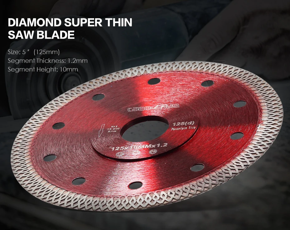 DC-SXSB03 5 дюймов алмазный пильный диск для 125 мм для резки фарфора и керамическая плитка режущее лезвие