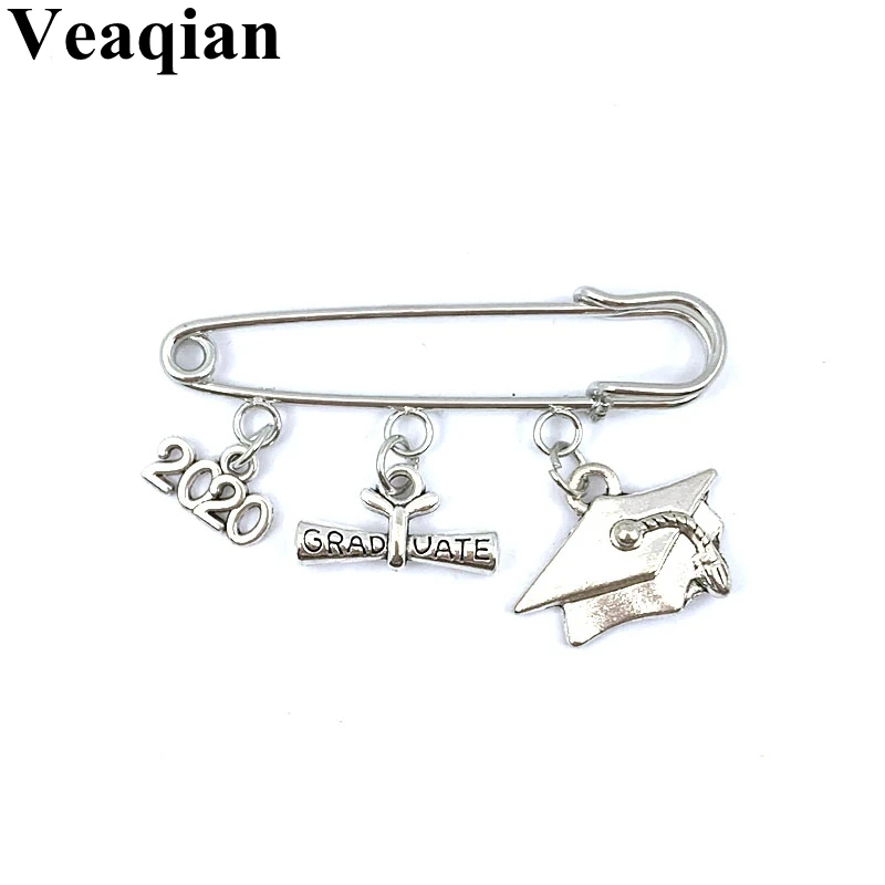 

1 piece of 2020 senior certificate graduation accessory alloy pendant brooch, graduation gift, cowboy collar badge brooch.