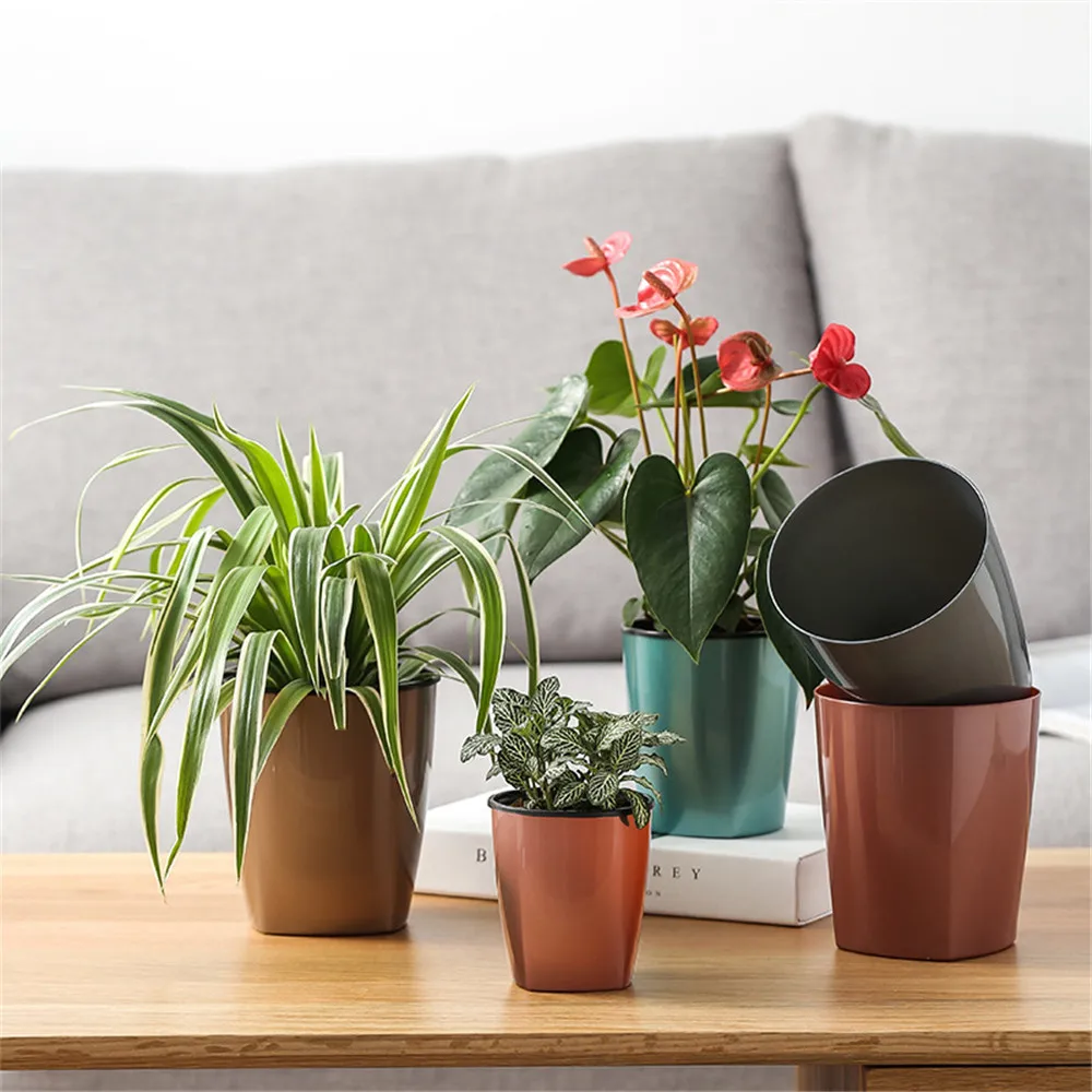Breathable Flowerpot Plant Balcony Bonsai Basin Holder Nursery Garden Decor Box 