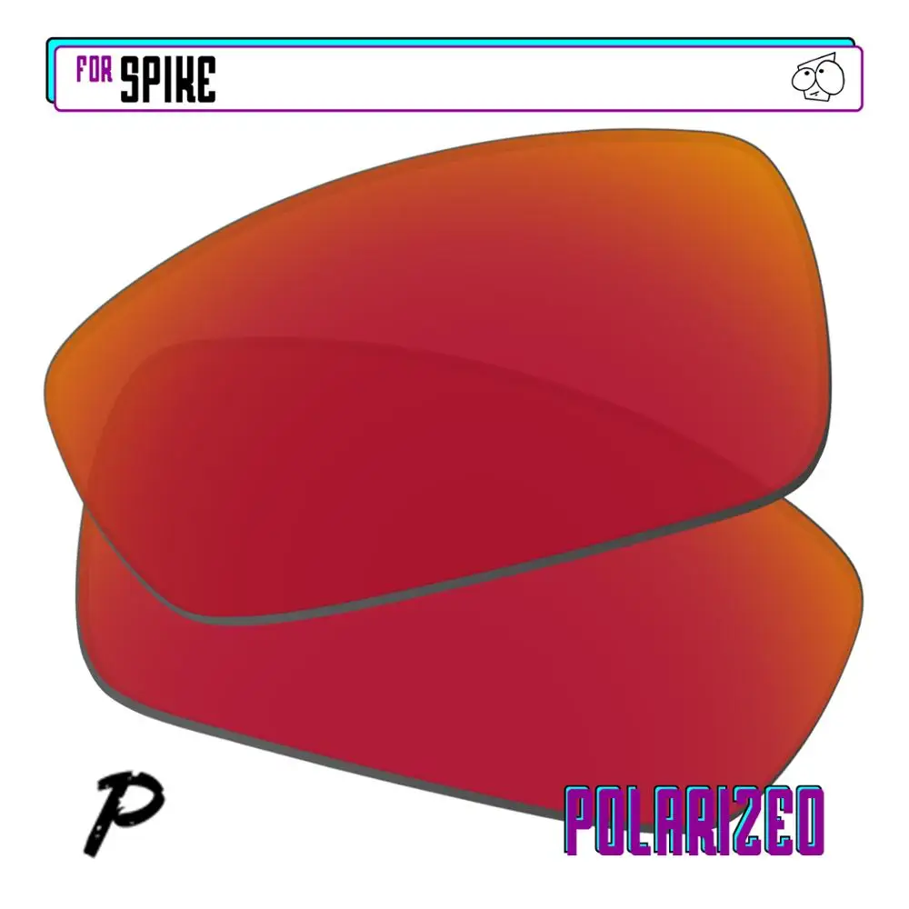 

EZReplace Polarized Replacement Lenses for - Oakley Spike Sunglasses - Red P