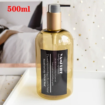 life 500ml Диспенсер для мыла, бутылка для кухонного дезинфицирующего средства для рук, бутылка для косметики, шампуня для мытья тела, бутылки для лосьона, инструменты для наружного путешествия - Цвет: life 500ml