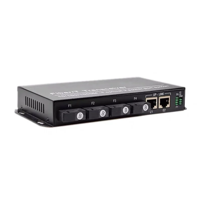 10/100 м Быстрый Ethernet-коммутатор конвертер gigabit Ethernet волоконно-оптический медиа конвертер одиночный режим 2* RJ45& 4* Быстрый оптоволоконный коммутатор