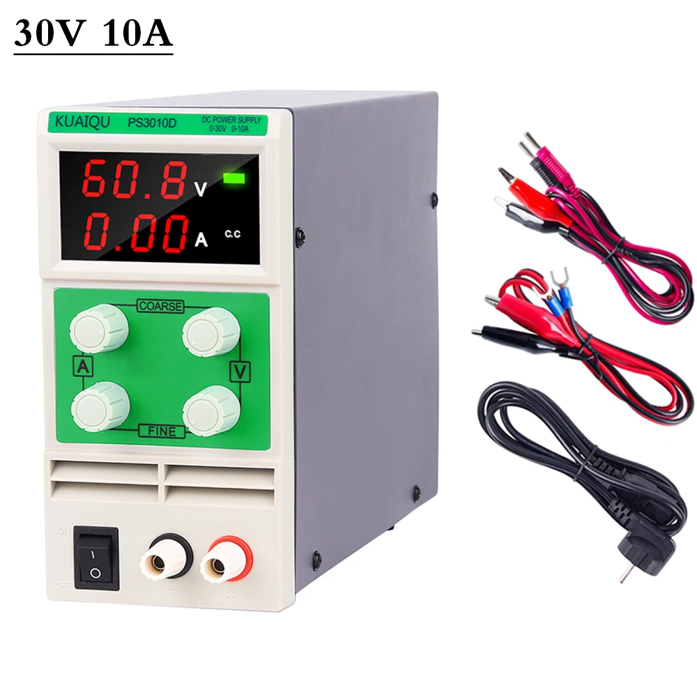 New 30v 10a 3 4 Digits Switching Lab Power Supply Voltage
