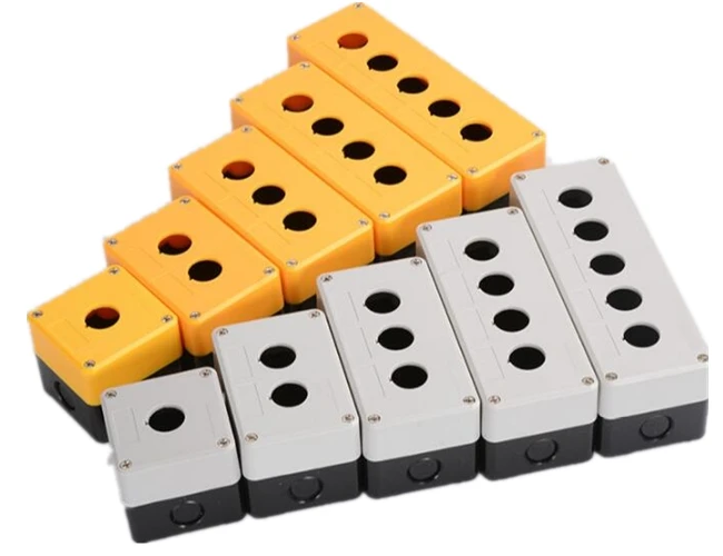 

Waterproof button box switch control box 12345 hole industrial switch indicator box 22mm