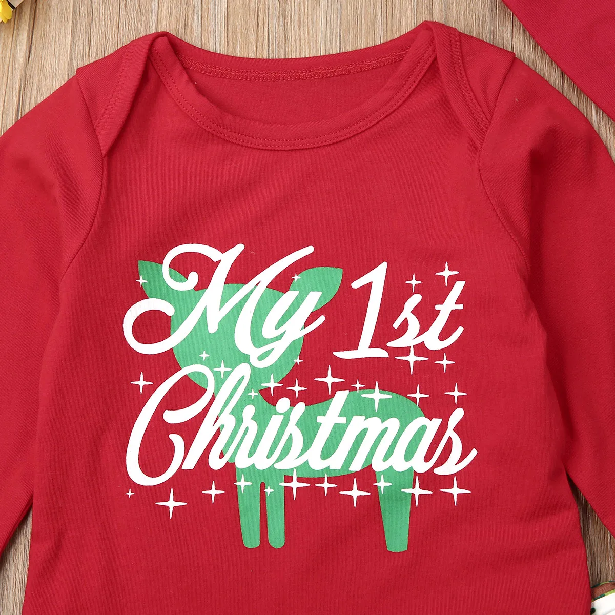 От 0 до 24 месяцев, Pudcoco с надписью My first Christmas, наряды для новорожденных, для маленьких мальчиков для девочек Рождественская одежда с рисунками героев мультфильмов, комбинезон+ штаны+ шляпа, наряды Комплекты одежды