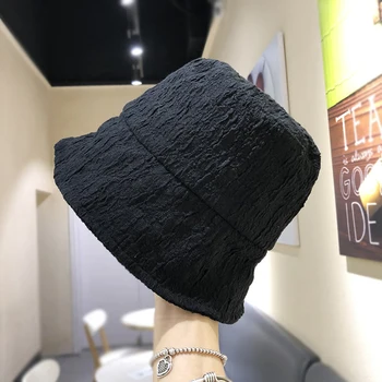 

Bucket hat female Japanese summer thin section cover face fisherman hat casual wild temperament basin hat
