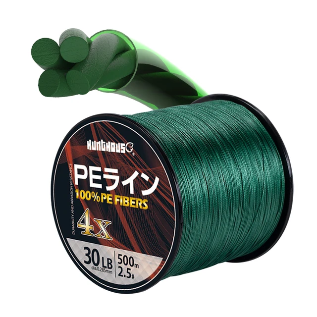 US $3.85 Hunthouse spinning Fishing pe Line Braided 4 Stands PE Super Strong Multifilament 300m 500m 1000m y