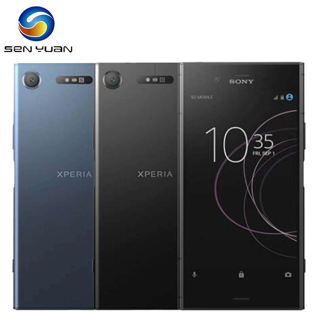 Original Sony Xperia XZ1 G8341 Octa-core 5,2 pulgadas 4GB RAM 64GB ROM 19MP Cámara 4G LTE SIM Android Teléfono Móvil huella dactilar