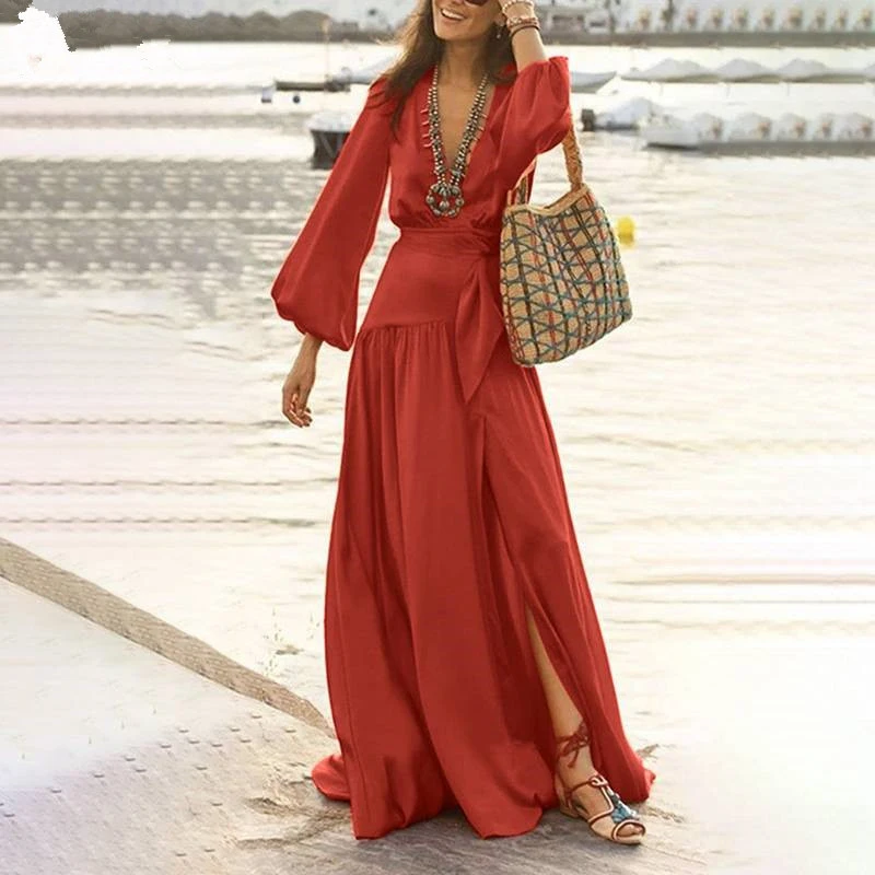 Solid Dress Vestidos|Dresses| - AliExpress