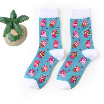 Носки мужские женские носки носки хлопок носки с принтом носки смешные милые носки теплые носки зимние носки носки с авокадо модные носкиноски с надписяминоски короткие художественные носки носки с надписями - Цвет: 12