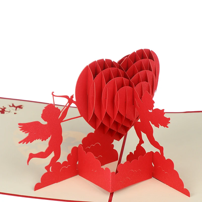  Love/Merry Christmas/ Valentines Day Gift Postcard with Envelope Stickers Invitation Greeting Cards - 4000078425175