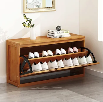 

Shoe cabinet household door shoe rack simple household multi-layer door can sit multi-functional bucket storage stool for shoe