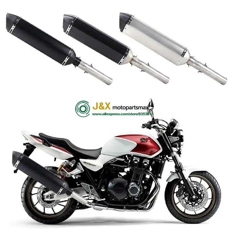 Мотоцикл полный системы глушитель Escape дБ убийца слипоны для Honda CB1300 CB 1300 среднего контакта трубы 2003 до 2013