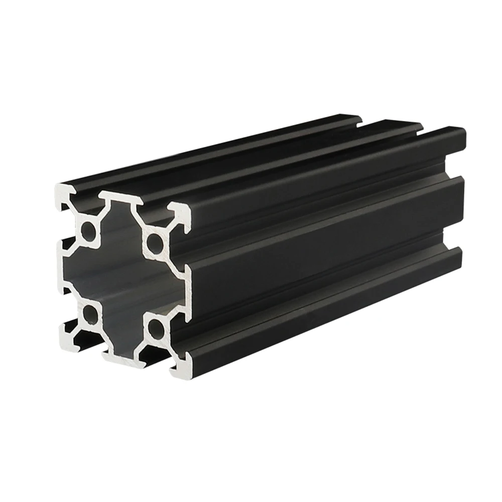 1ks černá 4040 dvojitý drážka v-slot anodic oxidace aluminium vytlačovací profilu pro CNC 3D tiskáren délka 100-1000mm 40X40