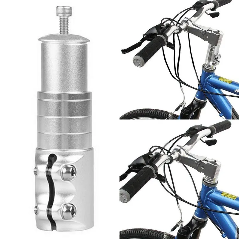 buy 12cm Bicycle Fork Stem Extender Handlebar Riser Aluminum Alloy MTB Bike Stem Riser Mountain Bikes Cycling Part