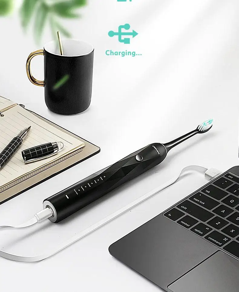 XIMAlONG интеллектуальная Зубная Щетка Sonicare Extra CleanDental Care Водонепроницаемая USB перезаряжаемая Электронная зубная щетка мягкая щетка