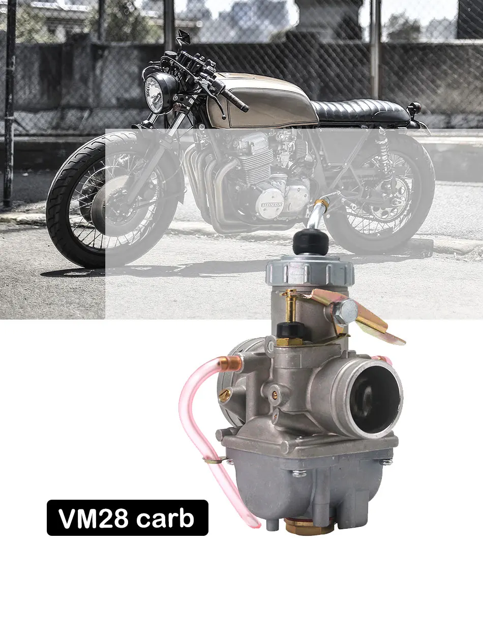 Alconstar-VM28 28 мм Carb мотоцикл MIKUNI Карбюратор ручной демпфер Carb VM серии для Yamaha DT125 TZR125 дит Байк квадроцикл