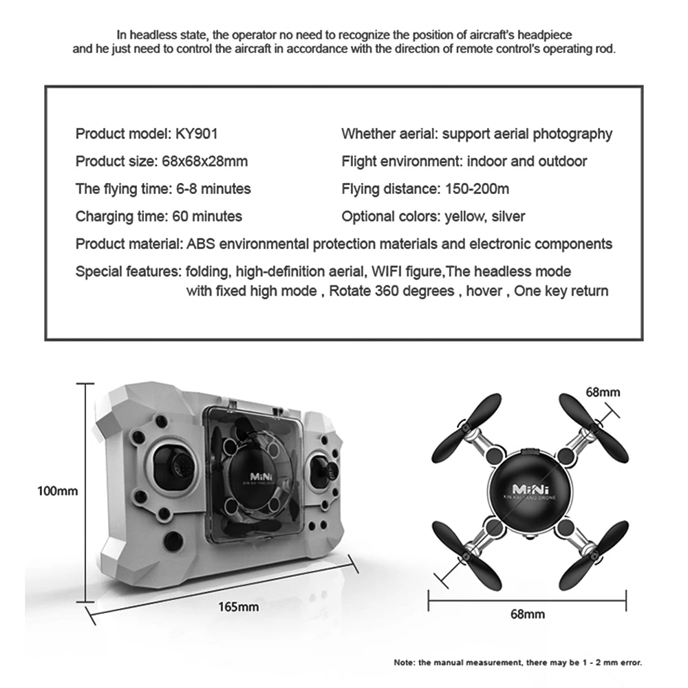 0,3 MP HD камера складной Дрон RC Mini wi-fi-квадрокоптер 360 градусов круглый прокатный 2,4 ГГц пульт дистанционного управления летательный аппарат Игрушка