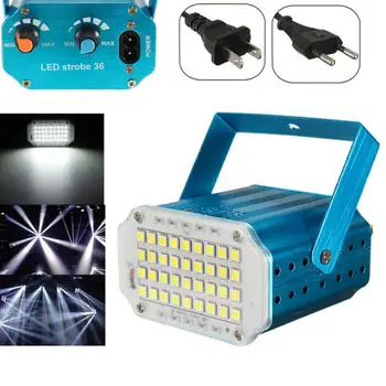 

Mini 36leds SMD 5050 Led Strobe Light Rotating LED Stage Lights Party festa Disco Stroboscope Lamp