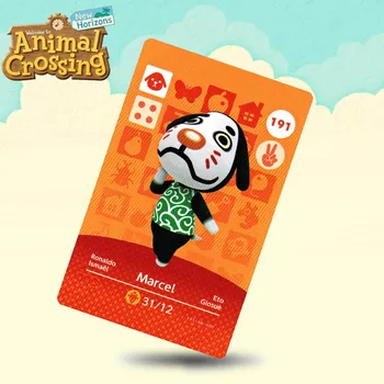 

191 Marcel Animal Crossing Card Amiibo Cards Work for Switch NS 3DS Games