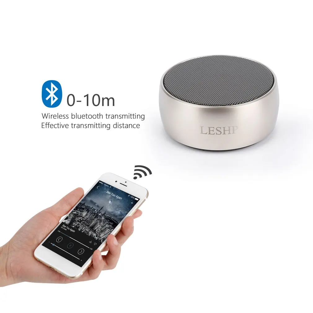 LESHP bluetooth динамик водонепроницаемый противоударный динамик беспроводной динамик Мини Открытый Портативный Поддержка различных музыкальных форматов
